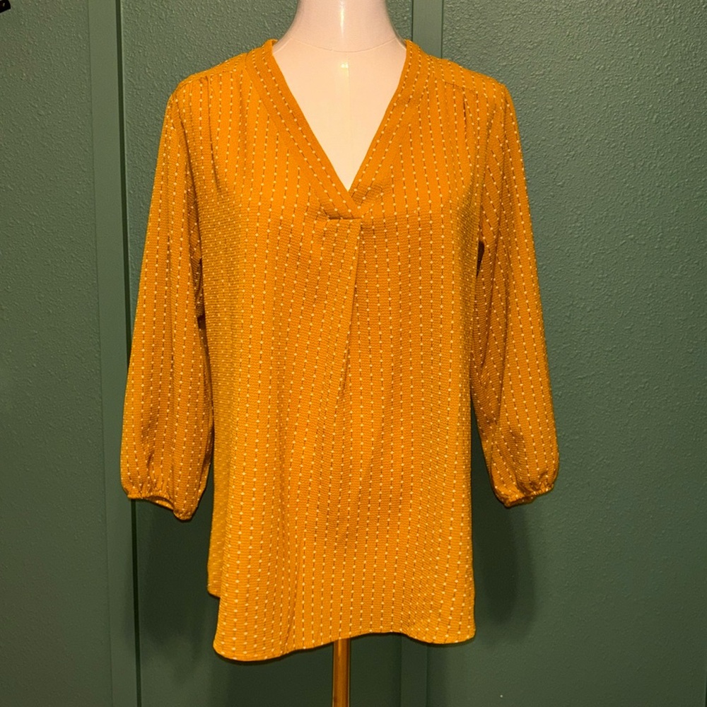 women's blouse quarter length sleeve V neck pattern